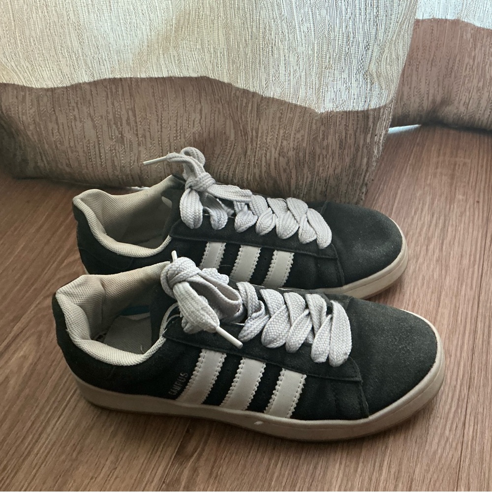 Adidas Black and Blue Sneakers